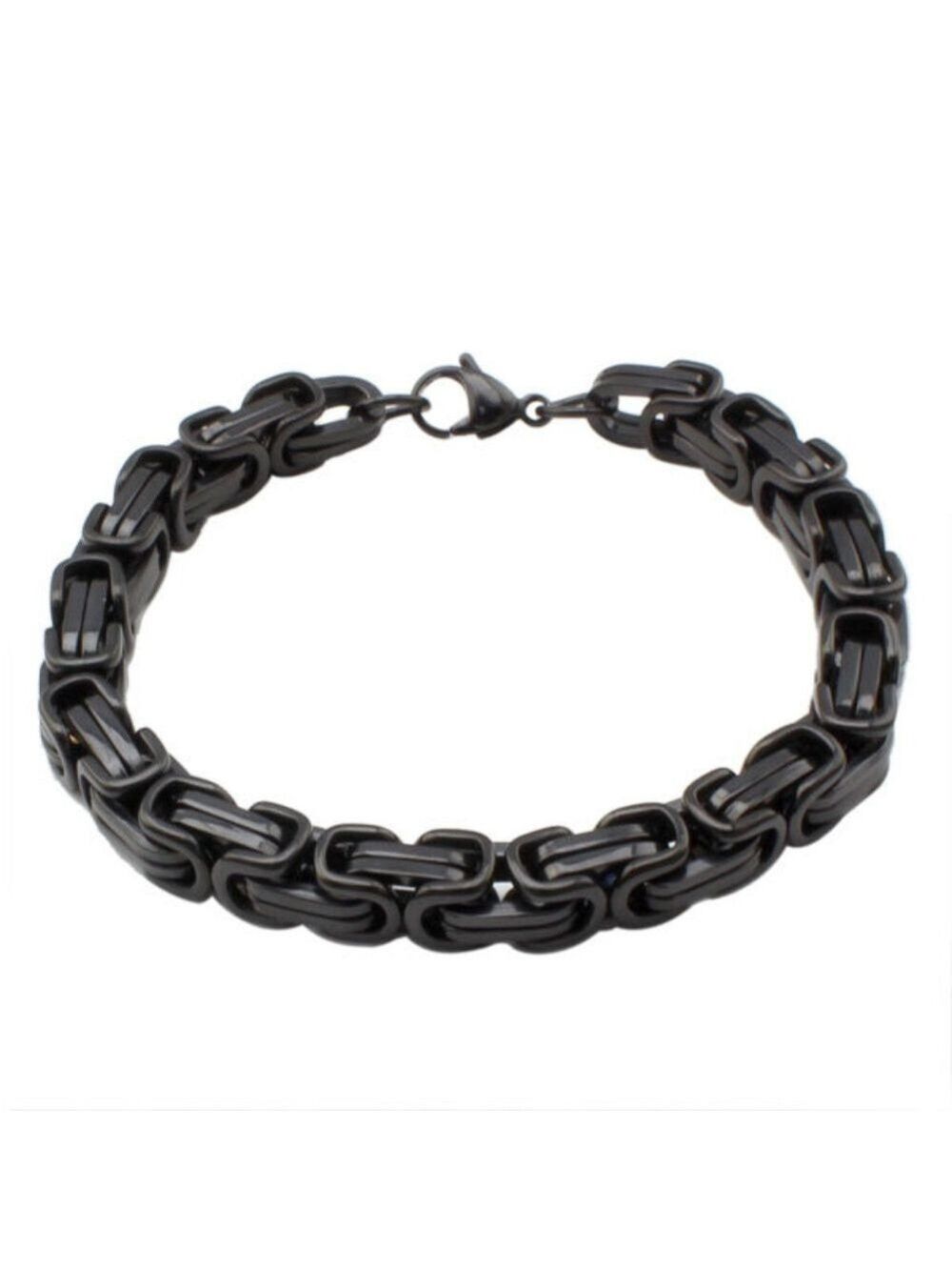 Stainless Steel 8.5" Byzantine  Men's Bracelet